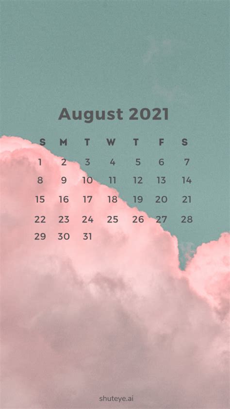 Printable August Calendar 2021 Free Printable Calendars Shuteye