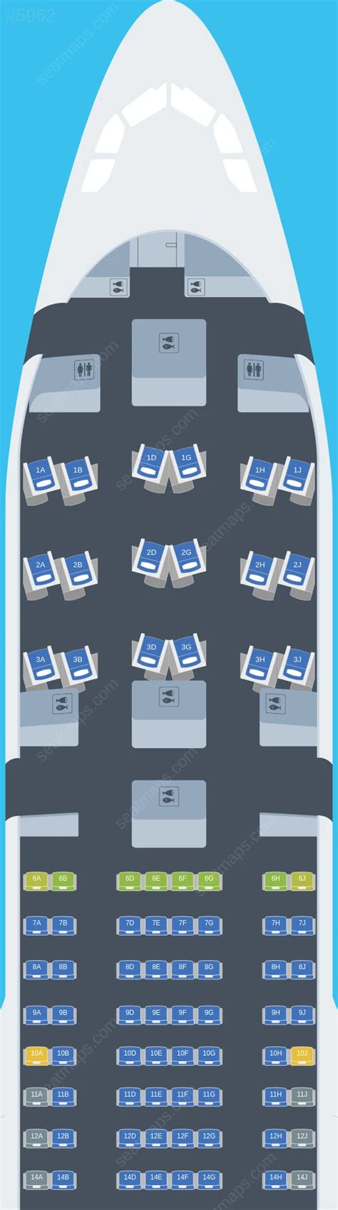 Seat Map Of Airbus A330 Klm Updated 2024
