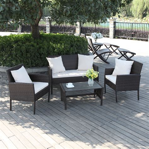 The Portfolio Aldrich 4 Piece Set Features A Loveseat 2 Chairs And A