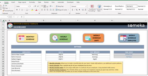 Vardiya Çizelgesi Excel Şablonu Hazır Nöbet Çizelgeleri