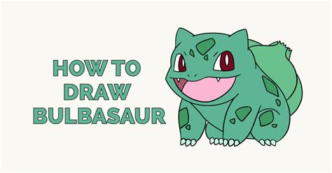 Pokemon Bulbasaur Drawing Step By Step Pokemon Drawing Easy
