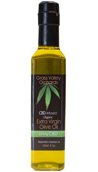 Cbd Infused Organic Extra Virgin Olive Oil Grass Valley Orchards