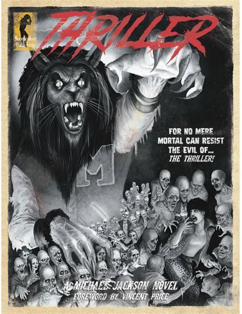 Thriller Michael Jackson Werecat Cover Movie Poster Giclee Print Art