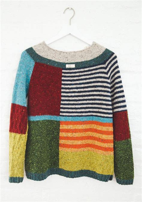 Colorblock Sweater Women Sweater Wool Sweater Patchwork Etsy