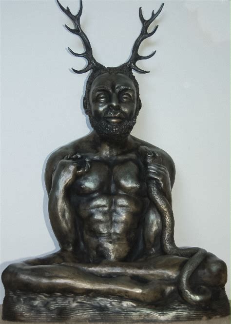 1620 Sculpture Cernunnos Horned God Figure Museum Of Witchcraft