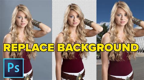 How To Change The Background In Photoshop Youtube