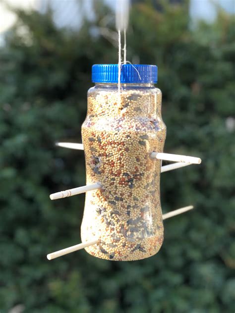 Plastic Bottle Bird Feeder Upcycle Challenge Blog Hop