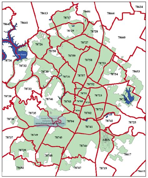 Zip Code Map Austin Zipcode Map Austin Austin Zip Code Map