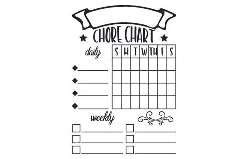 Chore Chart Svg Cut File By Creative Fabrica Crafts · Creative Fabrica