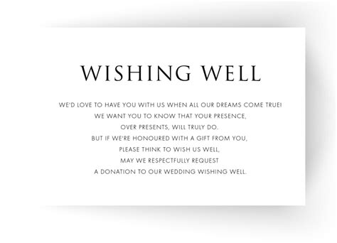Wishing Well Cards To Match Your Invitations Wedding Paper Chic