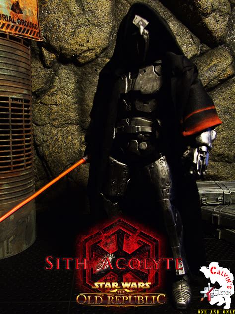 Calvins Custom One Sixth Sith Acolyte With Light Up Saber Star Wars