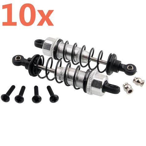10pcs Rc Aluminium Alloy Oil Shock Absorber 85mm For 110 Scale Tamiya