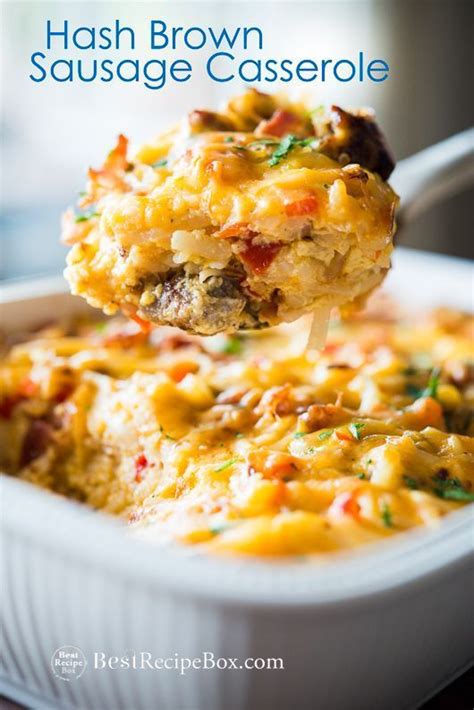 See my privacy policy for details. HASH BROWN BREAKFAST CASSEROLE w/ BACON & SAUSAGE | Recipe | Hashbrown breakfast casserole ...