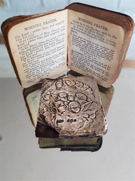 Antique Miniature Common Prayer Book With Sterling Silver Etsy