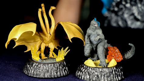 Godzilla 2019 Mini Figures Review Hg D Vol 1 Gashapon Luminous