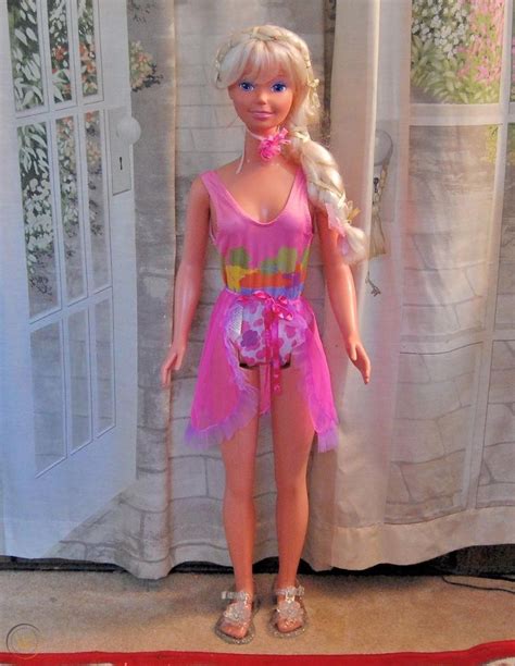 Mattel My Life Size Barbie Large Doll Blonde Hair Blue Eyes 38 Tall