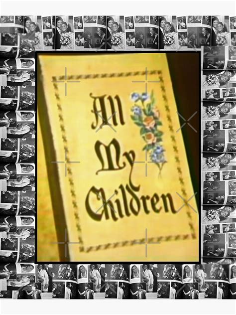 Vintage Opening Of All My Children Soap Opera Poster For Sale By