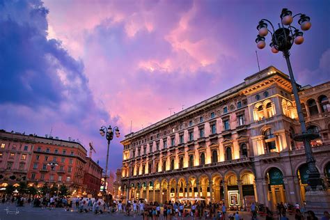 dramatic blue hour at piazza del duomo milan italy photograph by thomas ly fine art america