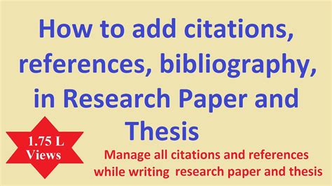 How To Add Citations And References In Research Paper Thesis How To