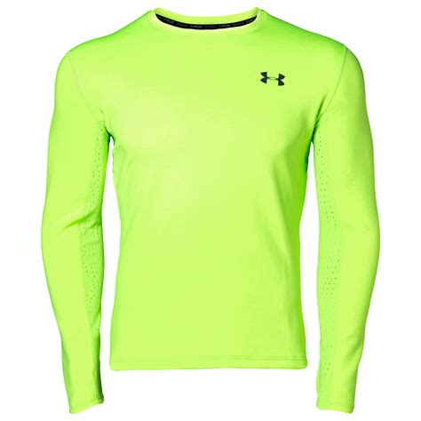 Under Armour Synthetic Qualifier Coldgear Long Sleeve Top In Green For