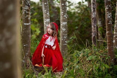 Little Red Riding Hood Dress Outfit Fairy Tale Dress Little Etsy