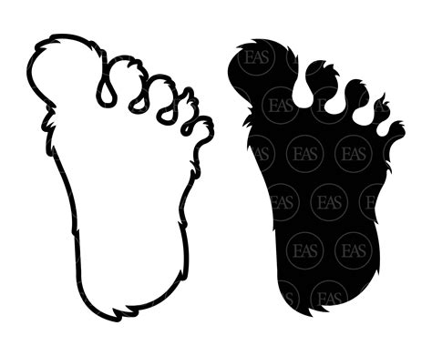 Bigfoot Footprint Decal Paper Bumper Stickers Stickers Labels And Tags