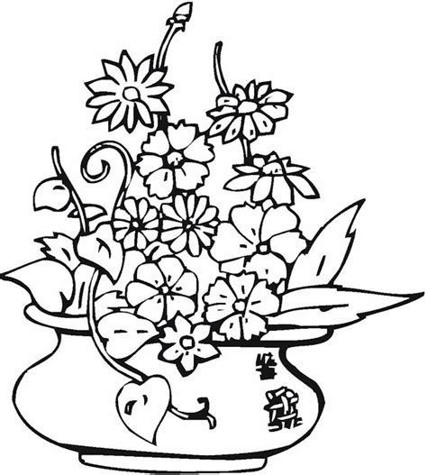 Vase & Pottery Coloring Page