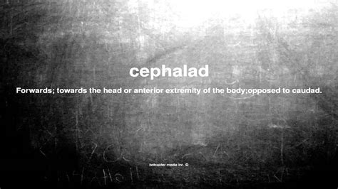 What Does Cephalad Mean Youtube