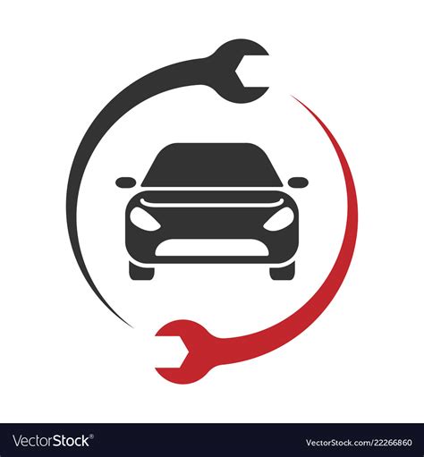 Auto Service Logo Car Repair Icon Royalty Free Vector Image