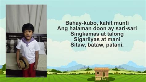 Bahay Kubo With Lyrics Youtube
