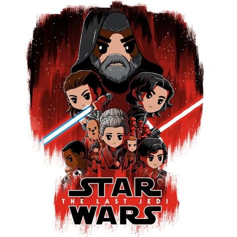The Last Jedi T Shirt Star Wars Teeturtle Star Wars Cartoon Star