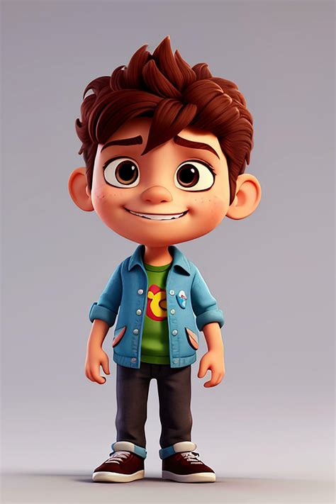 Cute Boy Cartoon Character 3d Model 27786690 Stock Photo At Vecteezy