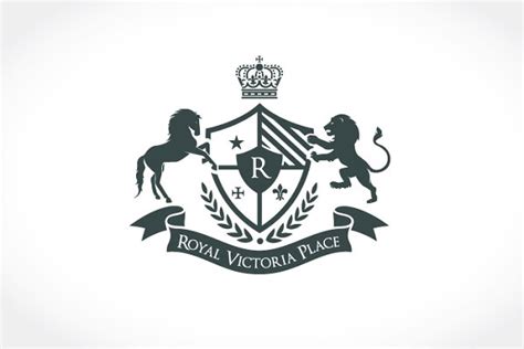 Royal Victoria Place Logo Creative Illustrator Templates ~ Creative