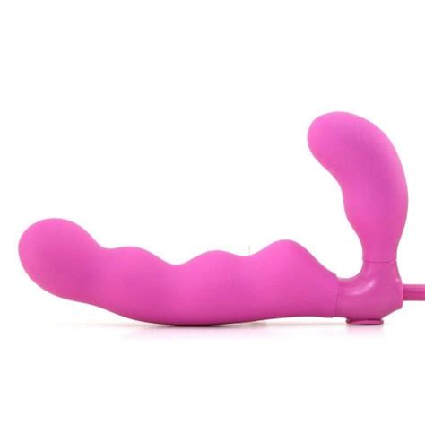 Mischief Inflatable Strapless Strap On Dildo Pink Sex