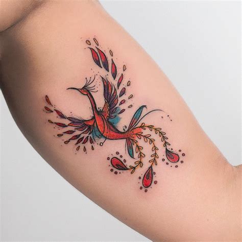 Tatuaje Ave Fénix Por Robson Carvalho Tatuajes Para Mujeres