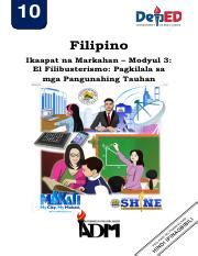 Filipino Q Wk Studentsversion Pdf Filipino Ikaapat Na Markahan