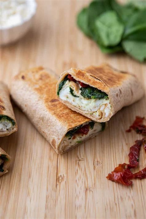 Egg White Spinach Feta Wrap Meals Of Dopeness