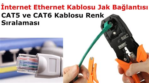 Cat5 Cat6 İnternet Ethernet Modem Kablosu Rj45 Jak Bağlantısı Nasıl