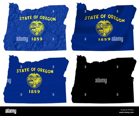 Oregon Map Usa Hi Res Stock Photography And Images Alamy