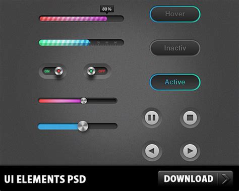 Ui Elements Psd L Freepsdcc Free Psd Files And Photoshop Resources