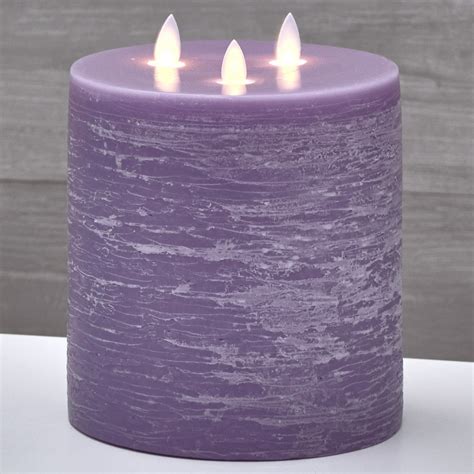 3 Wick Led Scented Pillar Candle With Remote Control
