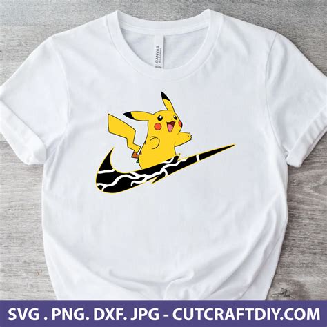 Pikachu Pokemon Nike Logo Svg File Pokemon Svg Cut File Nike