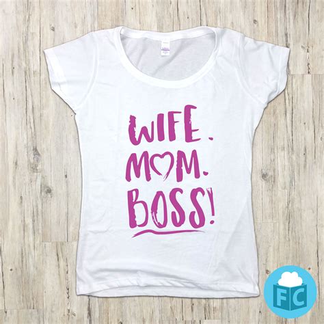 Wife Mom Boss Mothers Day Apparel Fluffy Crate Fluffycrate