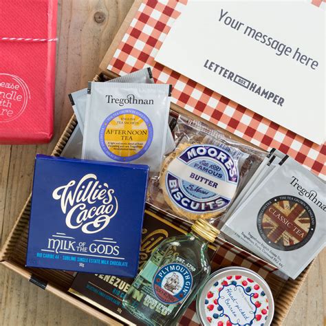 Best Of British Letter Box Hamper With Gin By Letter Box Hamper