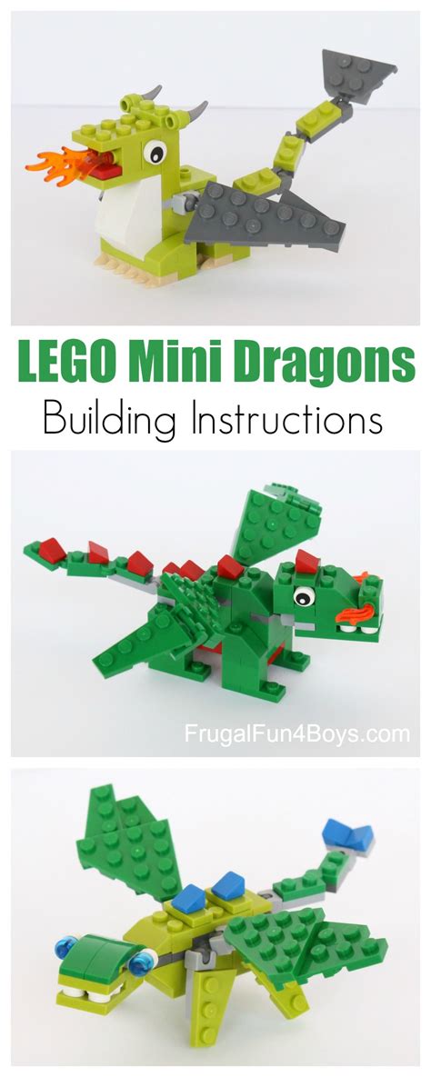 lego mini dragon building instructions