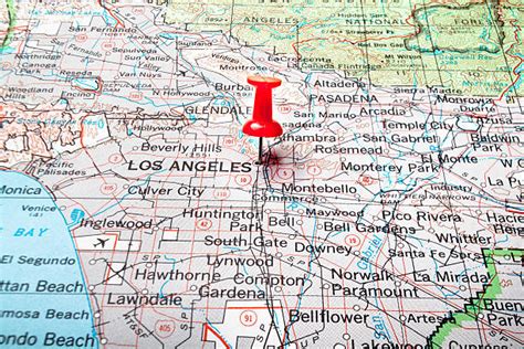Los Angeles California Mapa Banco De Fotos E Imágenes De Stock Istock