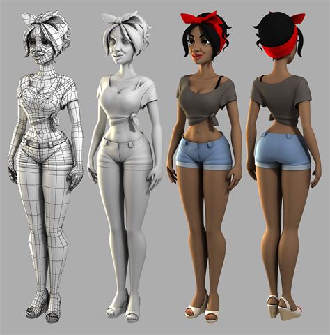 3ds Max Character Creation By Andrew Hickinbottom 3d Model Character