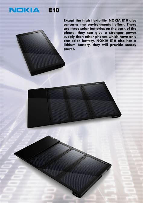 Nokia E10 A Foldable Phone With Meego And Solar Batteries Concept Phones