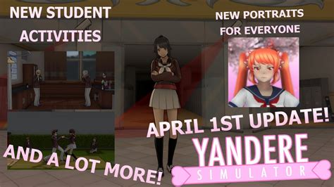 New Portraits Updated Student Routines And So Much More Yandere