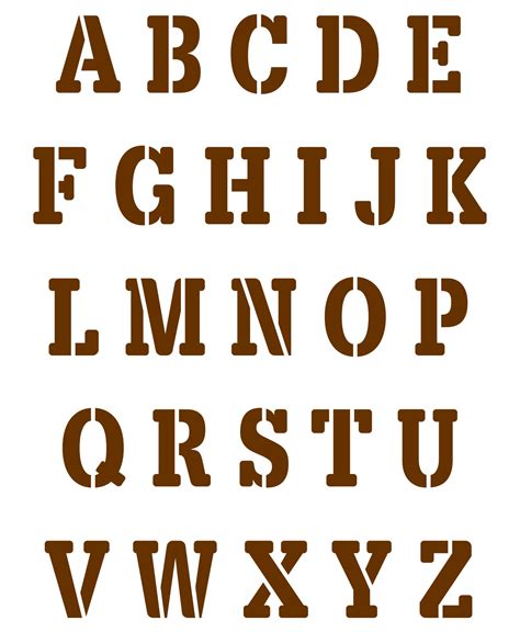 Alphabet Templates Letter Stencils Printables Alphabet Letter 180